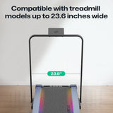 UREVO Walking Pad Handrail: Compatible with treadmills up to 23.6 inches wide. Black design with easy assembly.